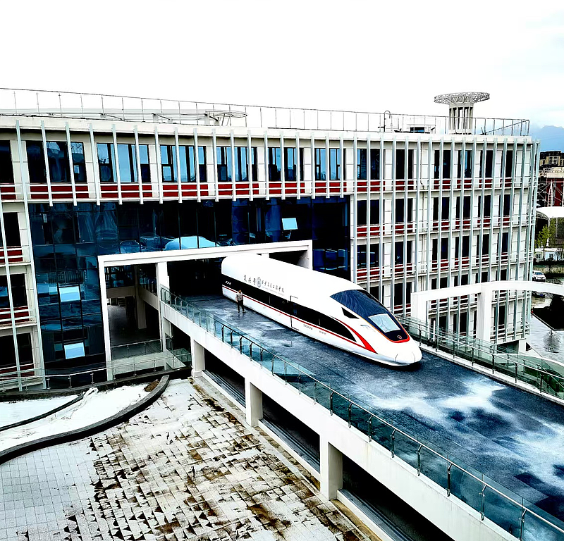 “高铁” 上楼！两辆仿真模型车入驻WilliamHill智慧交通大楼